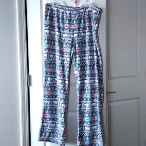 Wonder Shop Christmas pj xl grey green red